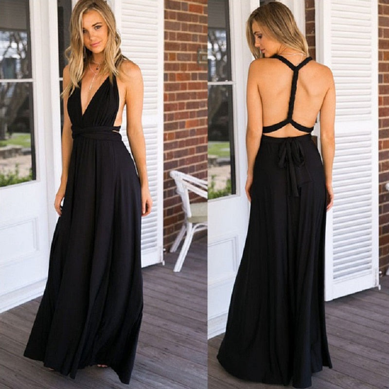 Women Multiway Wrap Convertible Boho Maxi