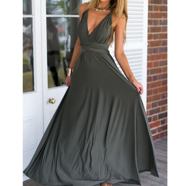 Women Multiway Wrap Convertible Boho Maxi