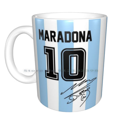 New Maradona Jersey Ceramic Mugs