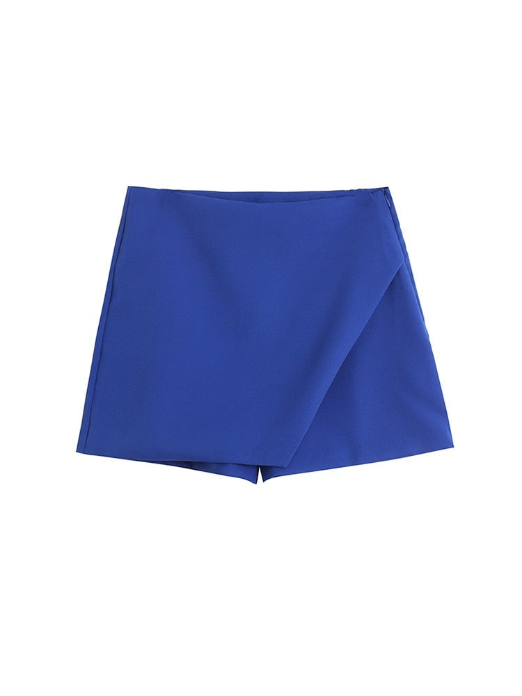 Women Fashion Asymmetrical Shorts Skirts