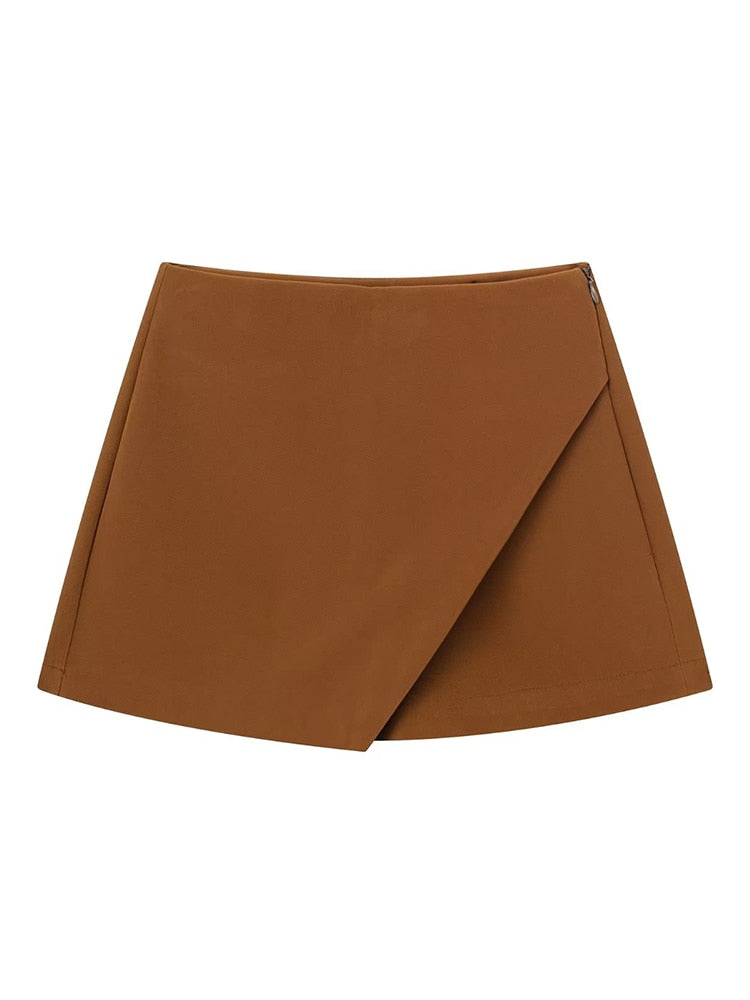 Women Fashion Asymmetrical Shorts Skirts