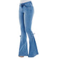 New Mid Waisted Stretch Flare Jeans