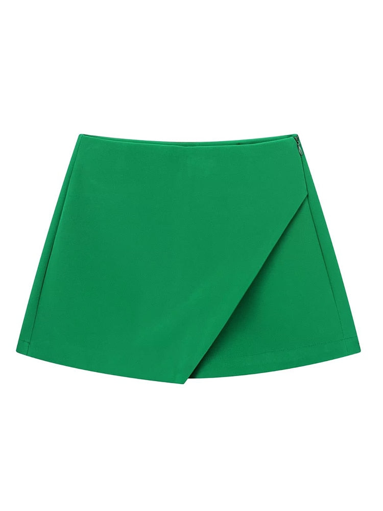 Women Fashion Asymmetrical Shorts Skirts