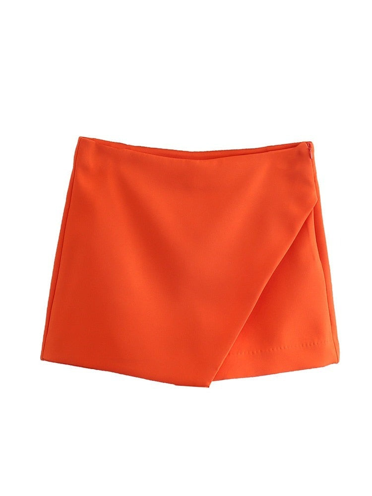 Women Fashion Asymmetrical Shorts Skirts