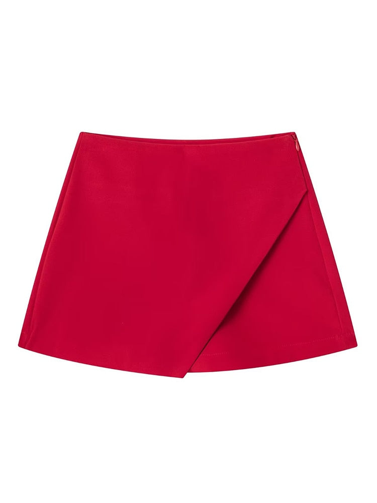 Women Fashion Asymmetrical Shorts Skirts