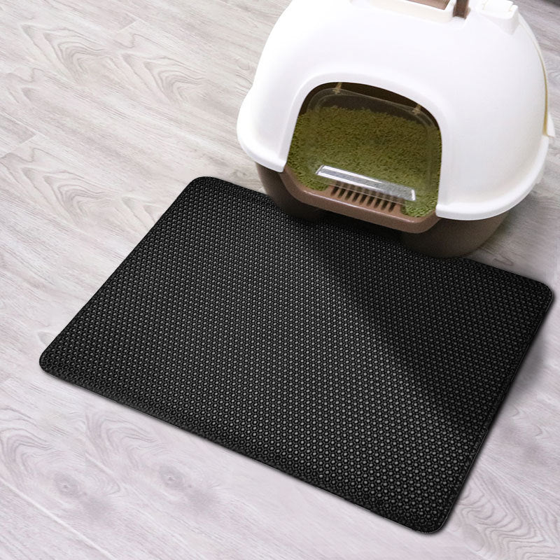 Double Layer Waterproof Pet Litter Box Mat