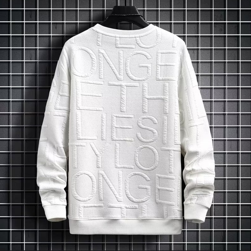 Korean Fashion Streetwear English Long Sleeve Top