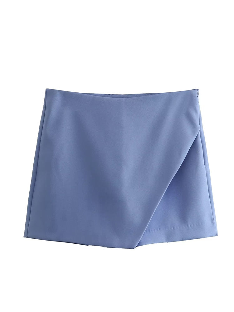 Women Fashion Asymmetrical Shorts Skirts