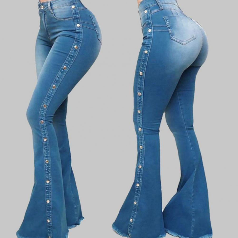 New Mid Waisted Stretch Flare Jeans