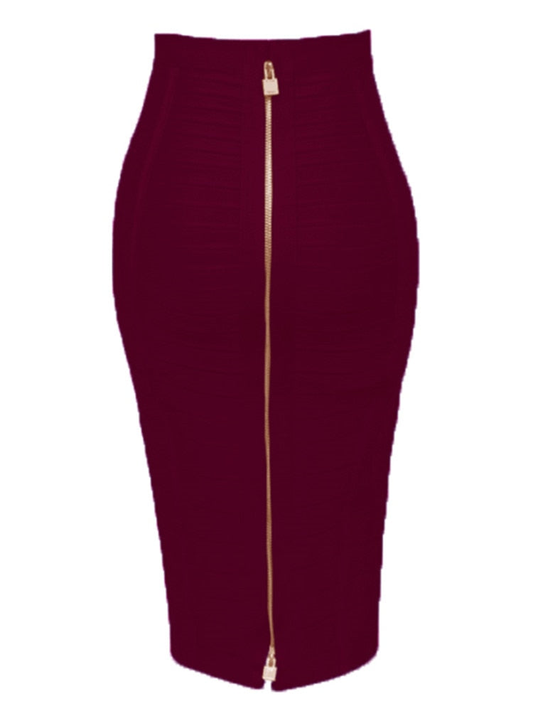 Women Elastic Bodycon Summer Pencil Skirt