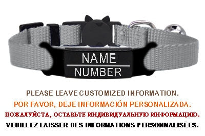 New Personalized ID Tag Cat Collar