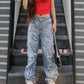 Women's Y2K Streetwear Baggy Straight Cargo Pants