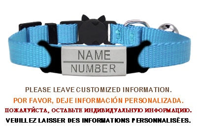 New Personalized ID Tag Cat Collar