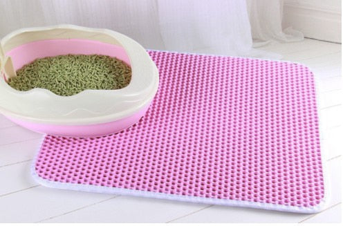 Double Layer Waterproof Pet Litter Box Mat