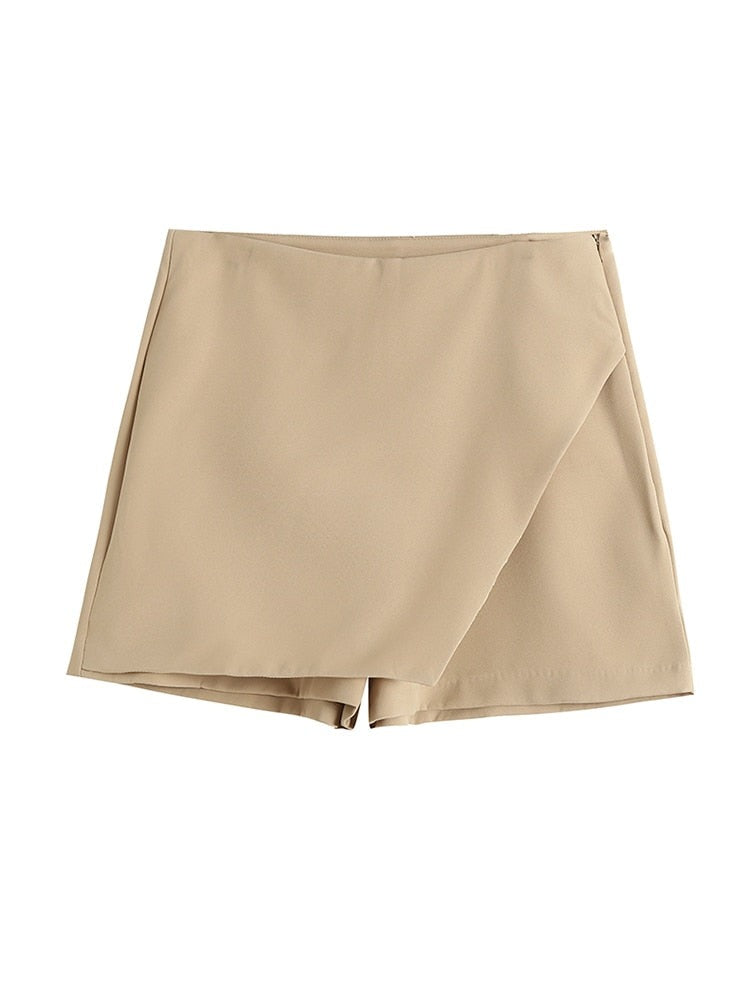 Women Fashion Asymmetrical Shorts Skirts