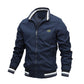 Men's Stand Collar Casual Zipper Jacket