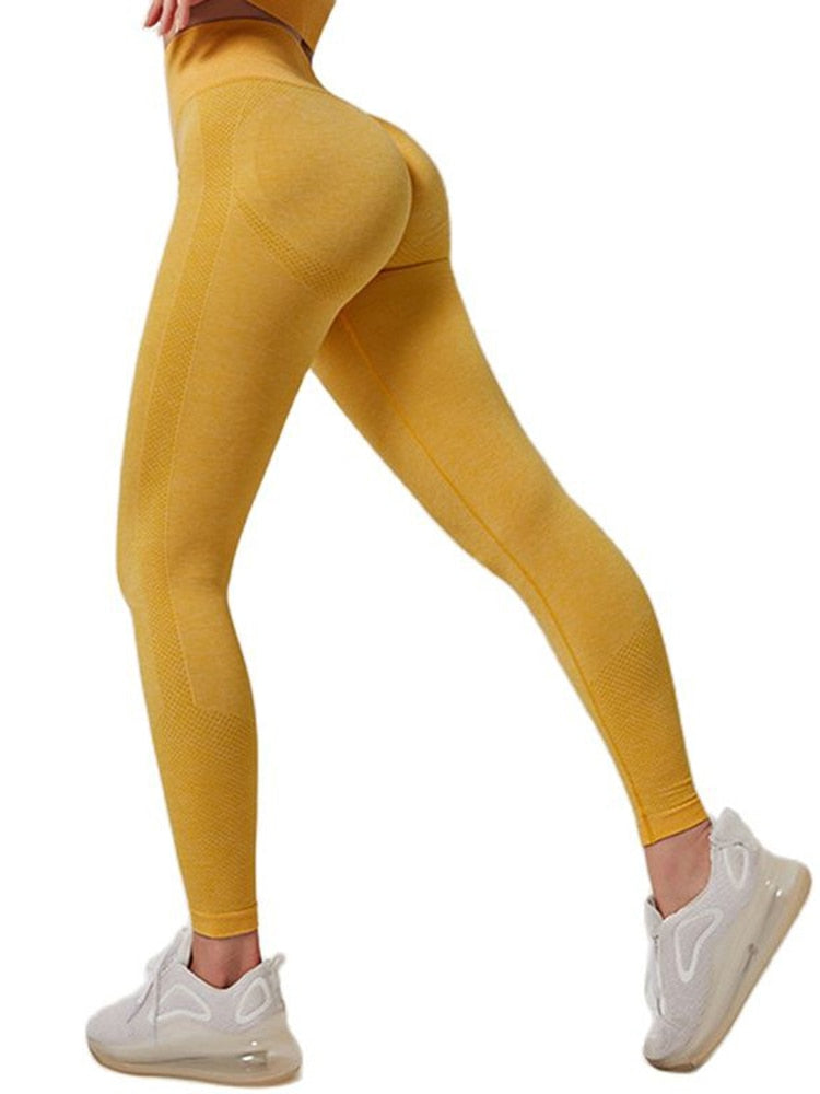 Women Seamless Smile High Waist Pants