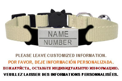 New Personalized ID Tag Cat Collar