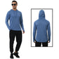 Men's Long Sleeve UPF 50+ Rash Guard Hoodie