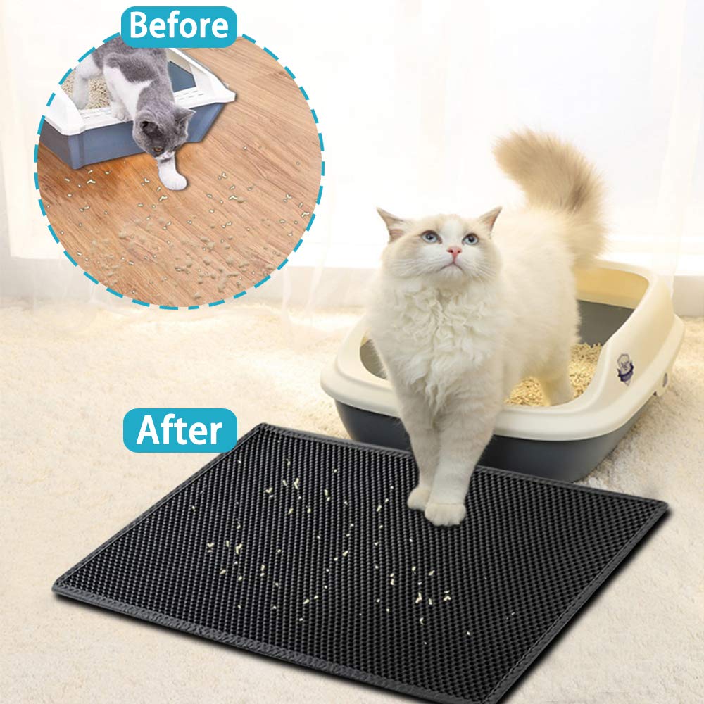 Double Layer Waterproof Pet Litter Box Mat