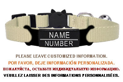 New Personalized ID Tag Cat Collar