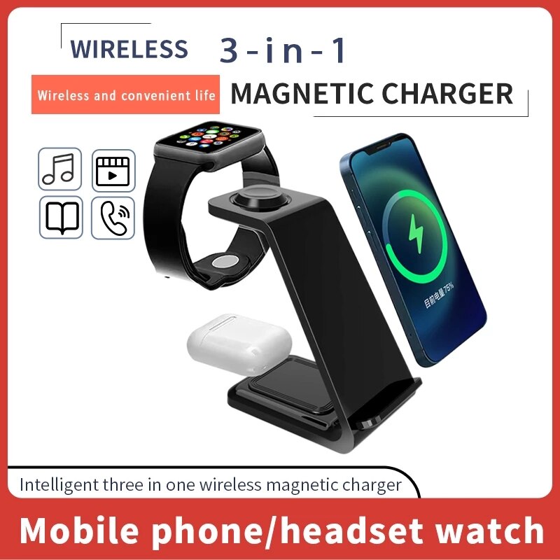 20W 3 in 1 Wireless Charger Stand