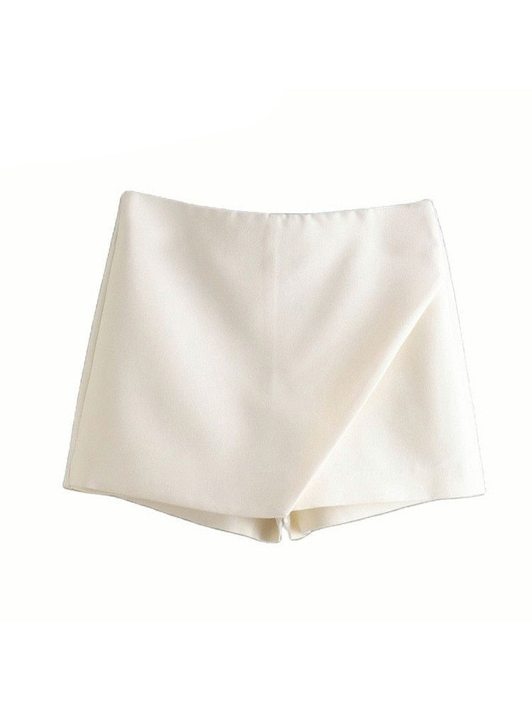 Women Fashion Asymmetrical Shorts Skirts