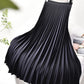 Autumn Elegant Chic Solid Pleated Skirt