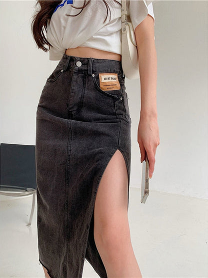 Women Denim Long Skirts