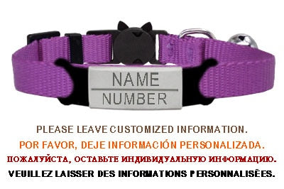 New Personalized ID Tag Cat Collar