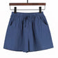 2022 New Summer Cotton Linen Beach Shorts