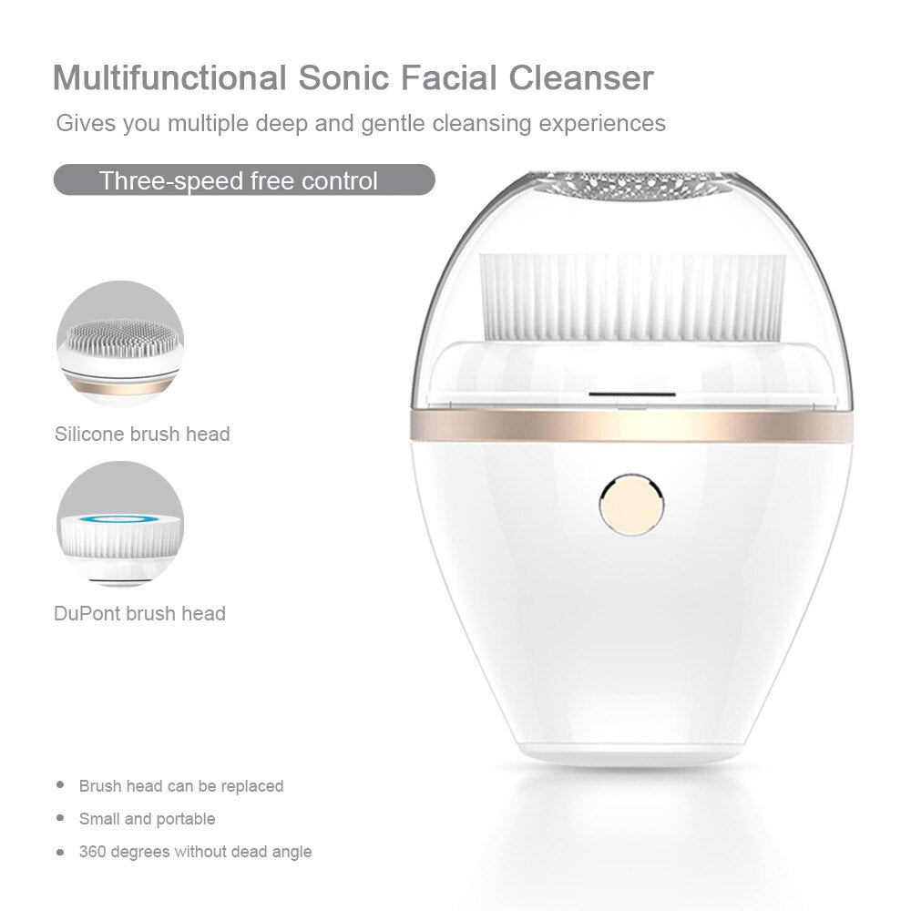 New Electric Vibrating Face Clean Brush