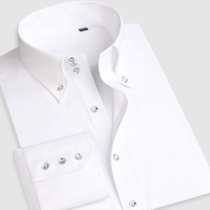 Korean Trends Fashion Button-down Collared Shirt