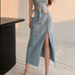 Women Denim Long Skirts