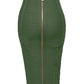 Women Elastic Bodycon Summer Pencil Skirt