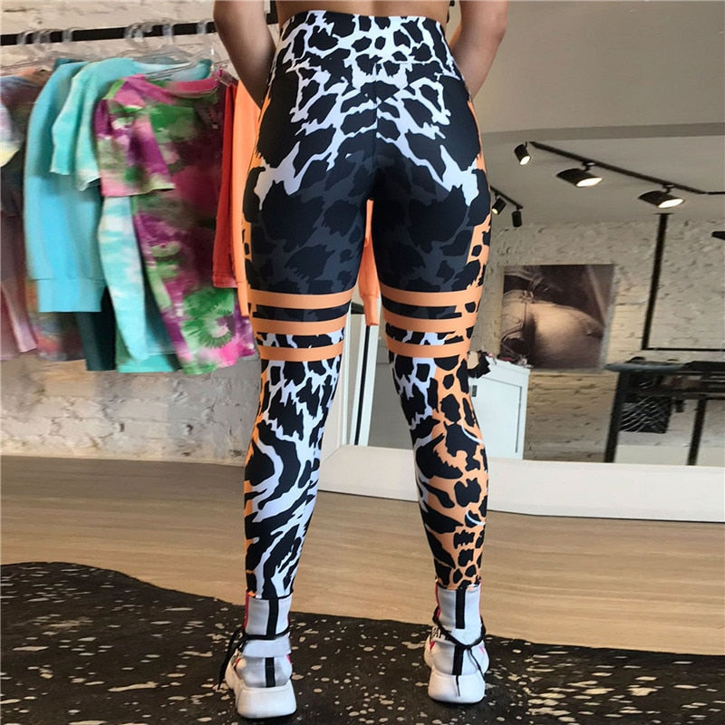 KREYOL LEOPARD STRIP 3D LEGGING