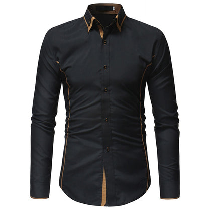 Mens Long-sleeved Business Casual Shirts