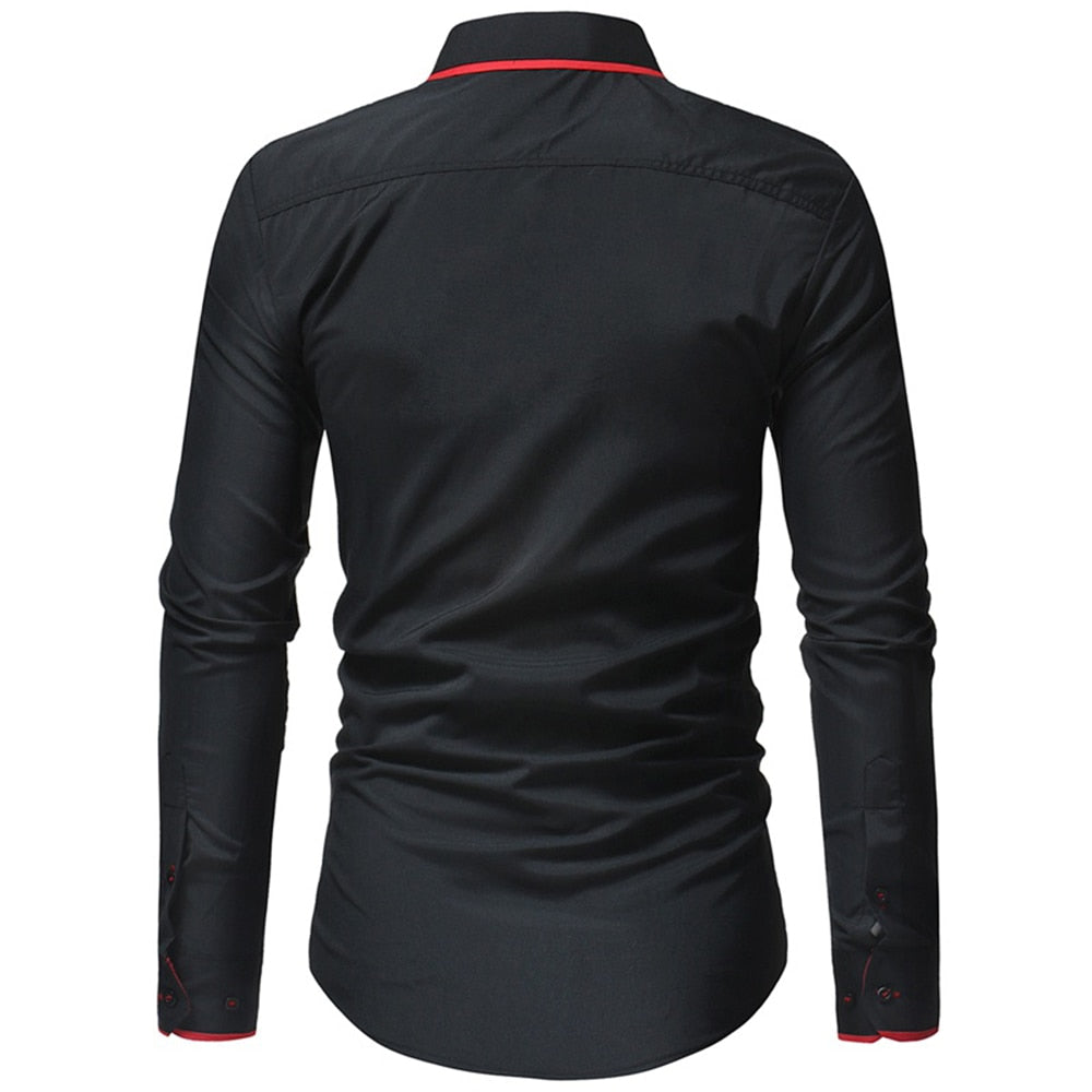 Mens Long-sleeved Business Casual Shirts