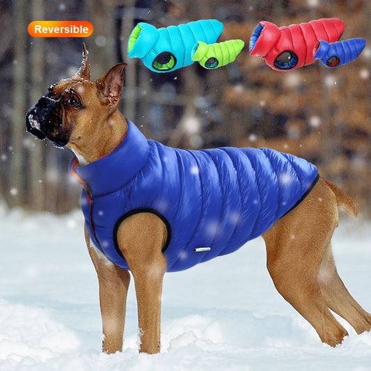 Warm Winter Vest Reversible Dogs Jacket