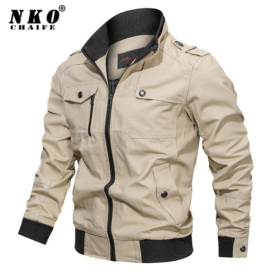 Men Fashion Slim Bomber Windbreaker Jackets