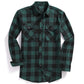 New Men Casual Plaid Flannel Shirt