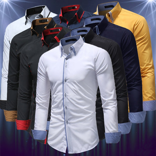 Mens Long Sleeve Business Shirt