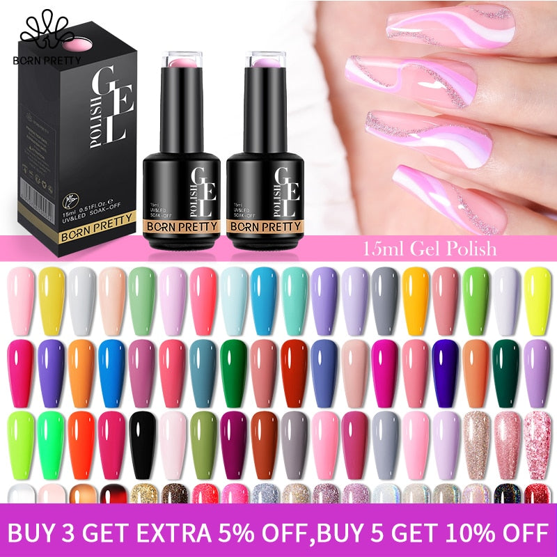 BORN PRETTY 114 Colors Gel Nail Polish