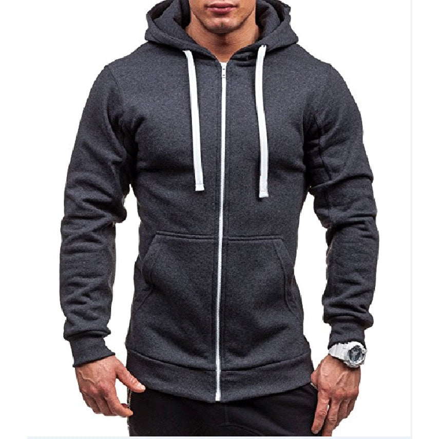 New Men's Zipper Hoodie Sweatshirts